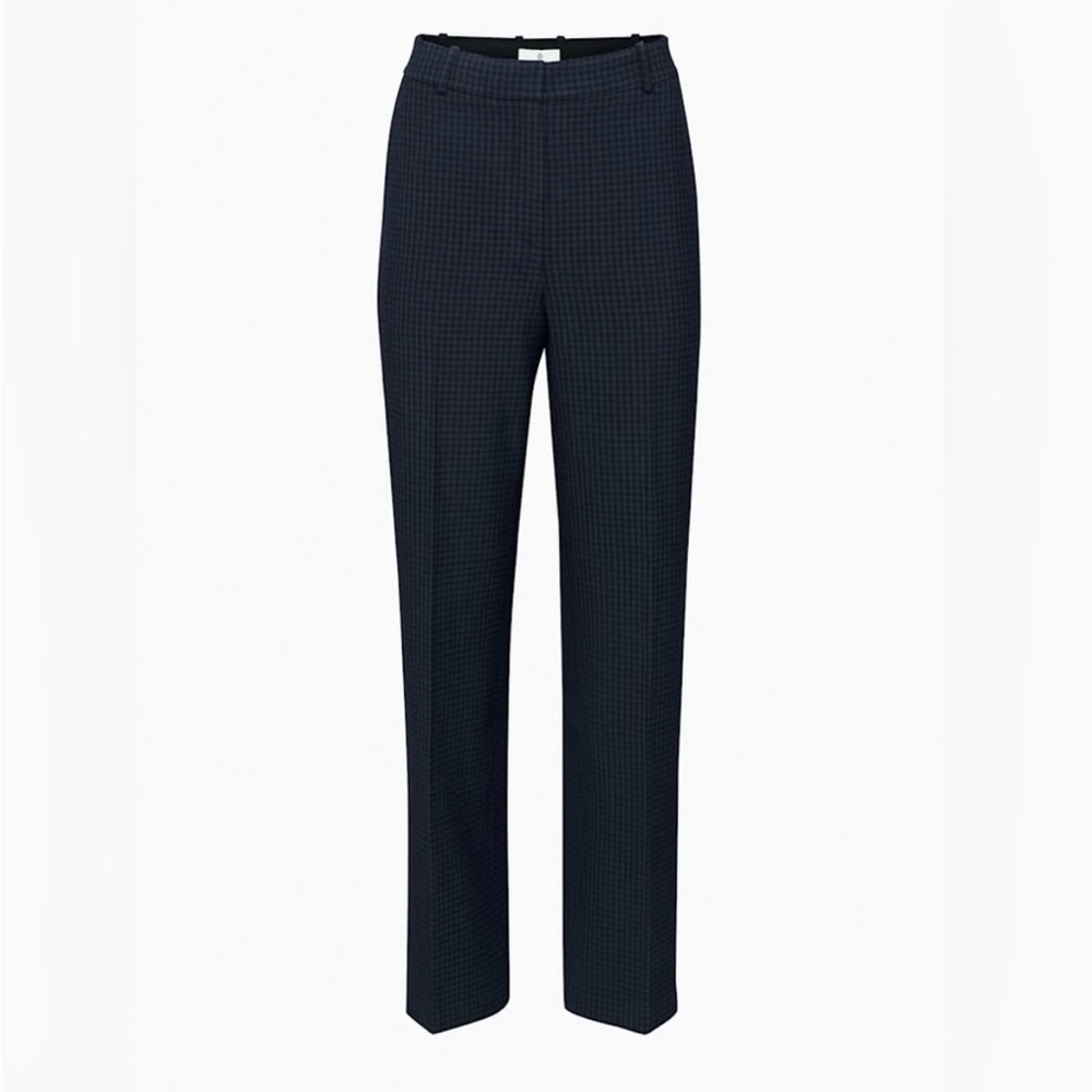 Aritzia Agency Pant 10 - Blue Plaid